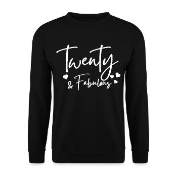 twenty fabulous - Unisex Sweatshirt - black - Front - Alina (178cm) & Michal (187cm)