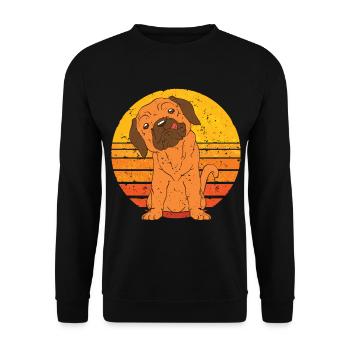 Retro Puggle - Unisex Sweatshirt - black - Front - Alina (178cm) & Michal (187cm)