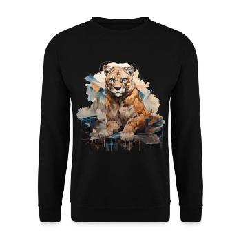 Le pouvoir du - Style Graffiti - Sweat-shirt Unisexe - noir - Devant - Alina (178cm) & Michal (187cm)