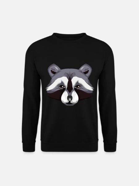 racoon - Unisex Sweatshirt - black