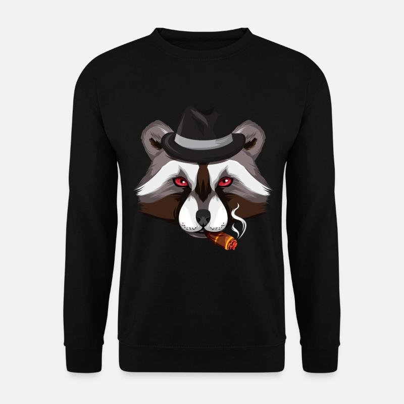 Mafia raccoon - Unisex Sweatshirt - black