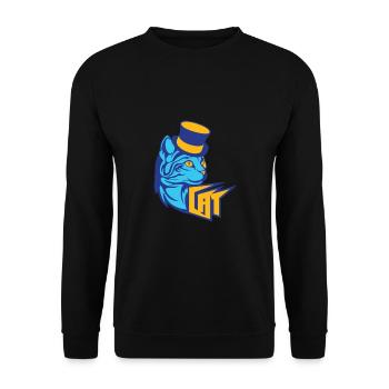 Blue Cat / Blue Cat - Unisex Sweatshirt - black - Front - Alina (178cm) & Michal (187cm)