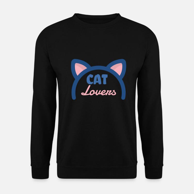 Cat Lovers - Unisex Sweatshirt - black
