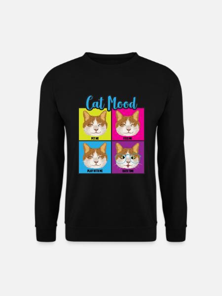 Humeurs drôles de chat - Sweat-shirt Unisexe - noir