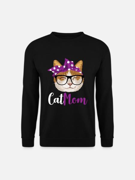 Cat mom / cats mom - Unisex Sweatshirt - black