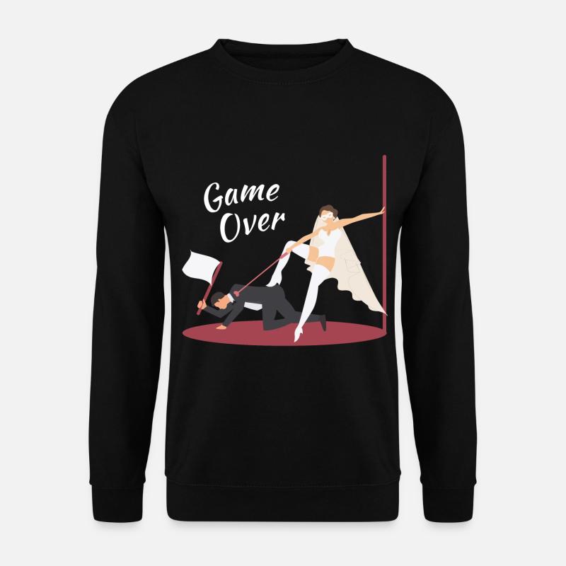 JGA Married - Game Over Bride - Bachelor - Unisex Pullover - Schwarz