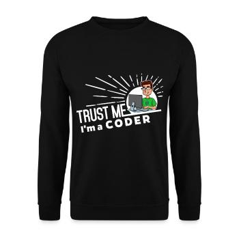 Programmierer - Vertrau mir - Unisex Pullover - Schwarz - Vorne - Alina (178cm) & Michal (187cm)