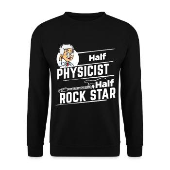 Physiciens - Half Rock Star - Sweat-shirt Unisexe - noir - Devant - Alina (178cm) & Michal (187cm)