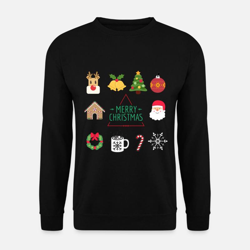 Glædelig jul - Unisex sweater - sort