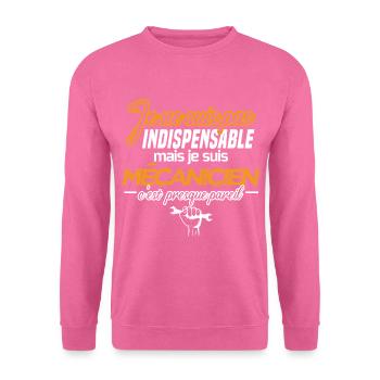 Ich bin nicht unbedingt mechanisch Humor - Unisex Pullover - Pink - Vorne