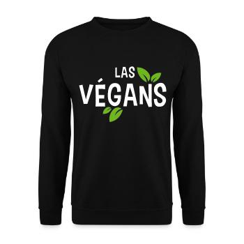 Las végans. Humour végans. Alimentation saine - Sweat-shirt Unisexe - noir - Devant - Alina (178cm) & Michal (187cm)