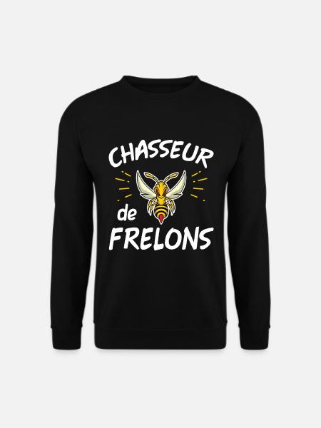 Chasseur de frelon. Humour frelon asiatique. Drôle - Sweat-shirt Unisexe - noir