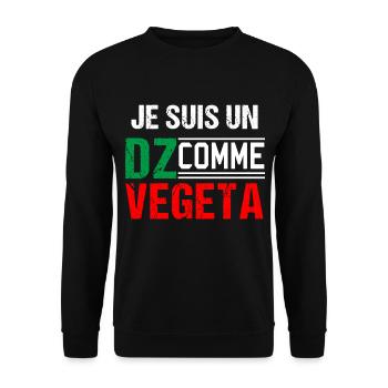 Algérie, DZ, je suis un dz, idée cadeau maghreb - Sweat-shirt Unisexe - noir - Devant - Alina (178cm) & Michal (187cm)