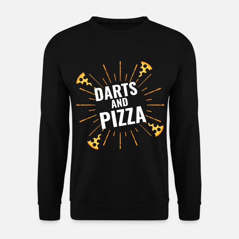 Darts & Pizza - Unisex Sweatshirt - black