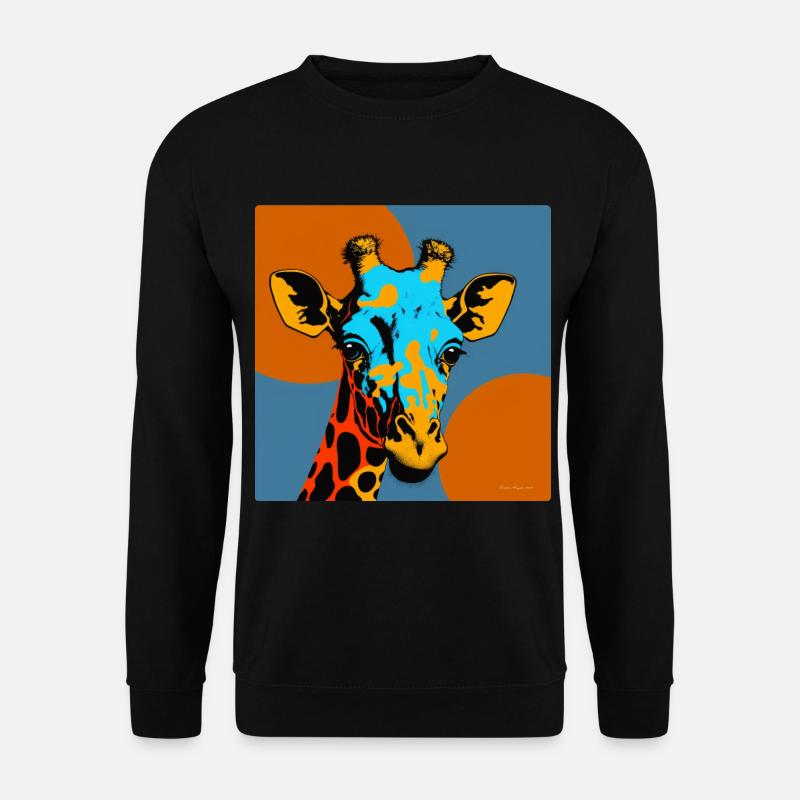 Giraffe in Pop Art - Unisex Sweatshirt - black