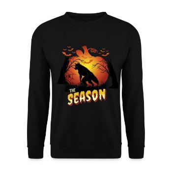 Werewolf Halloween Season - Unisex Pullover - Schwarz - Vorne - Alina (178cm) & Michal (187cm)