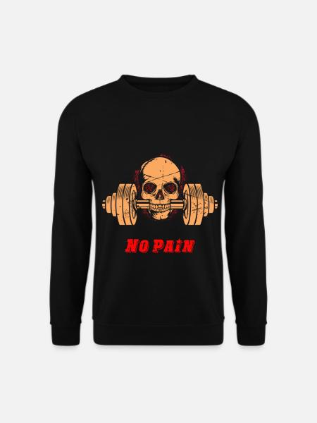Cadeau d'haltères de musculation drôle de musculation - Sweat-shirt Unisexe - noir