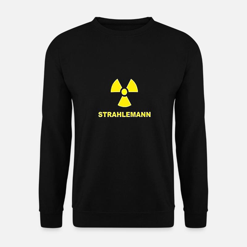 STRAHLEMANN WITZIGER SPRUCH ATOM RADIOAKTIV PARTY - Unisex Pullover - Schwarz
