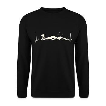 Allgäu - Unisex Sweatshirt - black - Front - Alina (178cm) & Michal (187cm)