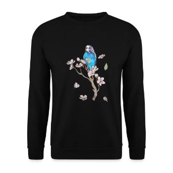 Idée cadeau perruche perruche cockatiel - Sweat-shirt Unisexe - noir - Devant - Alina (178cm) & Michal (187cm)