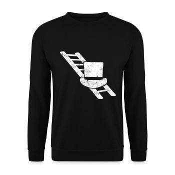 Chimney sweep gift - Unisex Sweatshirt - black - Front - Alina (178cm) & Michal (187cm)