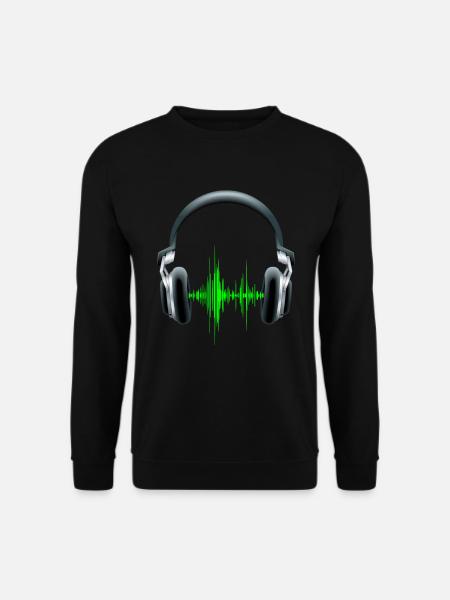 Les écouteurs DJ equalizer - Sweat-shirt Unisexe - noir