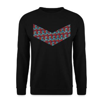 t shirt wax man wax - Unisex Sweatshirt - black - Front - Alina (178cm) & Michal (187cm)