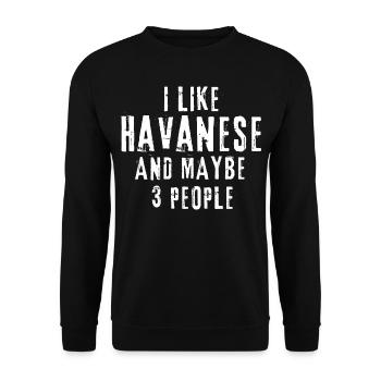 Havanais - Sweat-shirt Unisexe - noir - Devant - Alina (178cm) & Michal (187cm)