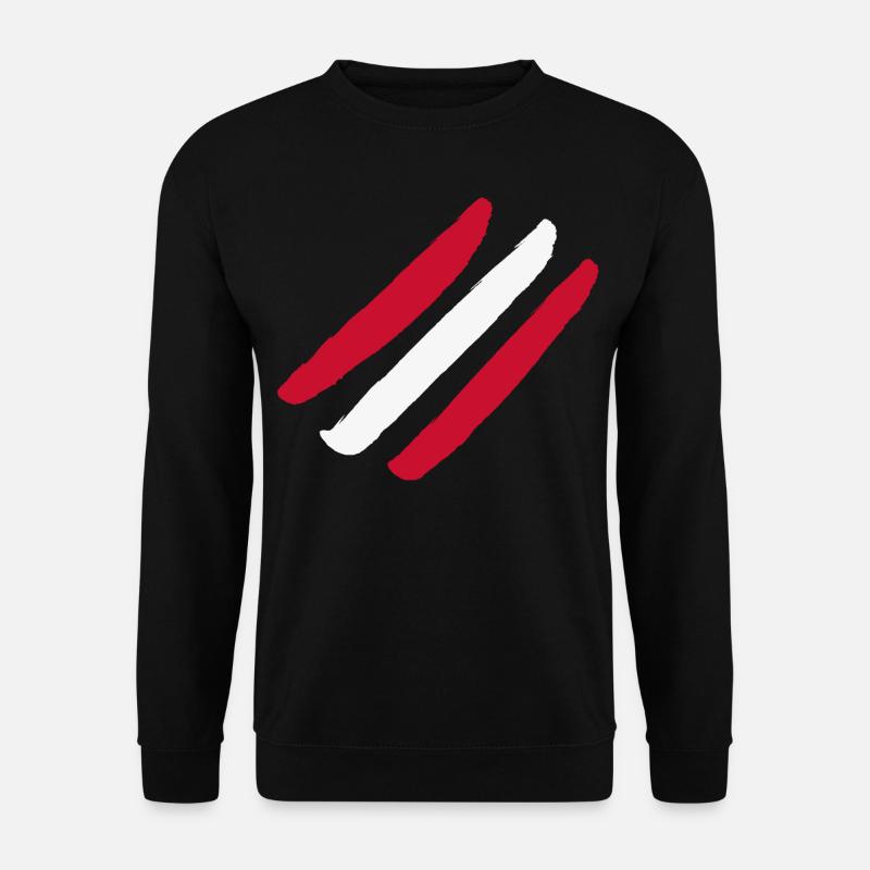 Drapeau de l’Autriche - Style Stripes - Sweat-shirt Unisexe - noir