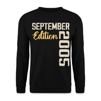 September 2005 - 19th Anniversary September 2005 - Unisex Sweatshirt - black - Front - Alina (178cm) & Michal (187cm)