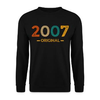 2007 Original - Sweat-shirt Unisexe - noir - Devant - Alina (178cm) & Michal (187cm)