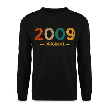 2009 original - Unisex Sweatshirt - black - Front - Alina (178cm) & Michal (187cm)