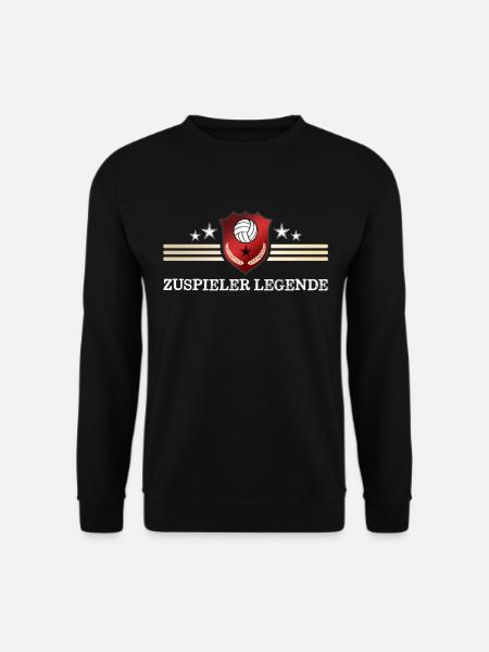Zuspieler Legende Volleyball - Unisex Pullover - Schwarz