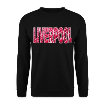 Liverpool - Unisex Sweatshirt - black - Front - Alina (178cm) & Michal (187cm)