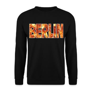 Berlin - Sweat-shirt Unisexe - noir - Devant - Alina (178cm) & Michal (187cm)