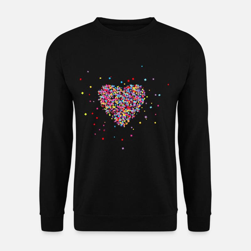 Herz - Unisex Pullover - Schwarz