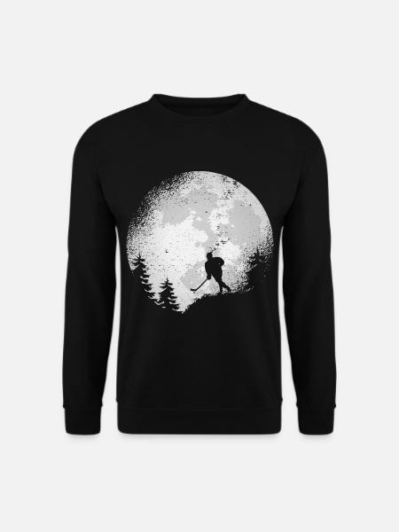 Eishockey Geschenk Feldhockey Hockey Eishalle - Unisex Pullover - Schwarz
