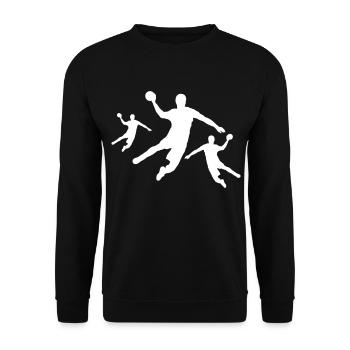 Équipe de joueurs de handball - Sweat-shirt Unisexe - noir - Devant - Alina (178cm) & Michal (187cm)