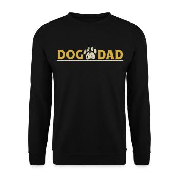 Dog Dad - Dog Dog Lover Idée cadeau Chiens - Sweat-shirt Unisexe - noir - Devant - Alina (178cm) & Michal (187cm)
