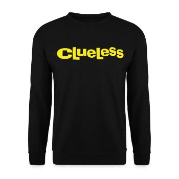 Clueless Klassisches Logo - Unisex Pullover - Schwarz - Vorne - Alina (178cm) & Michal (187cm)
