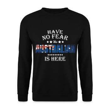 Australie cadeau australien cadeau de continent - Sweat-shirt Unisexe - noir - Devant - Alina (178cm) & Michal (187cm)