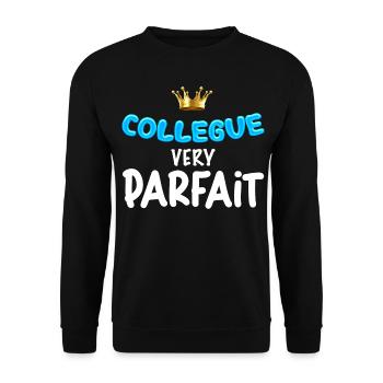 Collègue Very Parfait Rien n'a Dire ! - Sweat-shirt Unisexe - noir - Devant - Alina (178cm) & Michal (187cm)