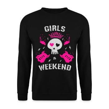 Week-end entre filles - Sweat-shirt Unisexe - noir - Devant - Alina (178cm) & Michal (187cm)