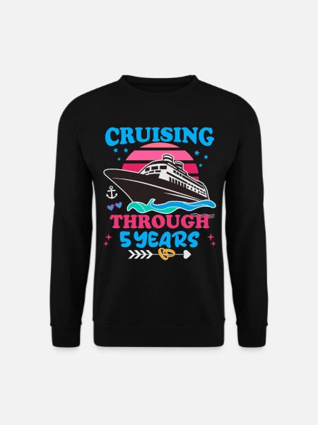 Kreuzfahrt durch den 5. Hochzeitstag - Unisex Pullover - Schwarz