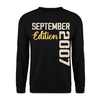 September 2007 - 17th Anniversary September 2007 - Unisex Sweatshirt - black - Front - Alina (178cm) & Michal (187cm)