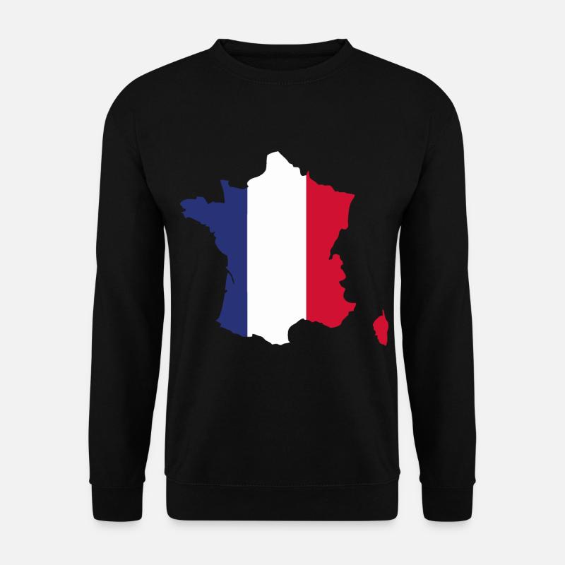 Flagge Frankreichs - Flagge Frankreichs - Unisex Pullover - Schwarz