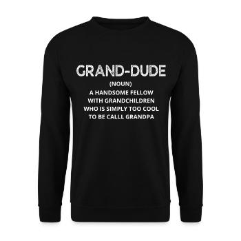 GRAND-DUDE - Sweat-shirt Unisexe - noir - Devant - Alina (178cm) & Michal (187cm)
