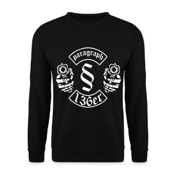 Paragraph 136 - Unisex Pullover - Schwarz - Vorne - Alina (178cm) & Michal (187cm)