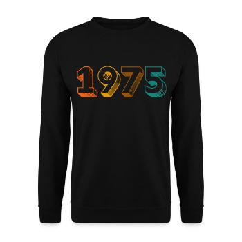 millésime 1975 - Sweat-shirt Unisexe - noir - Devant - Alina (178cm) & Michal (187cm)