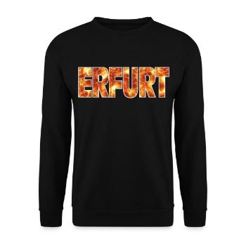 Erfurt - Unisex Sweatshirt - black - Front - Alina (178cm) & Michal (187cm)
